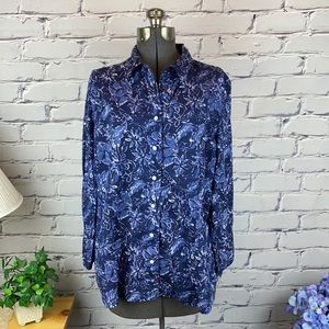 Coldwater Creek Button Down Blouse XL